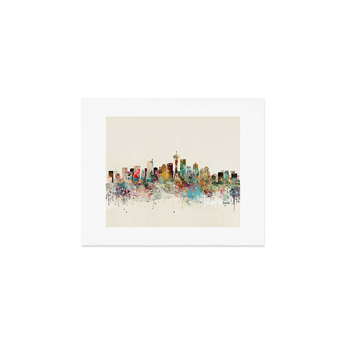 seattle skyline Art Print Gallery Image 1