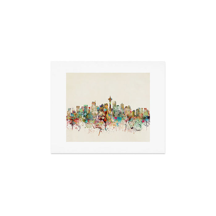 seattle skyline Art Print Gallery Image 1