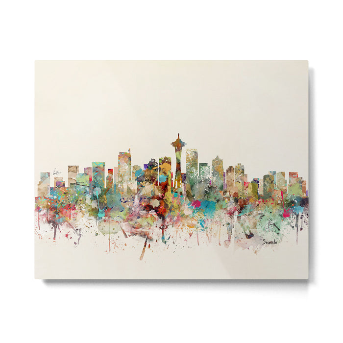 seattle skyline Metal Print Gallery Image 1