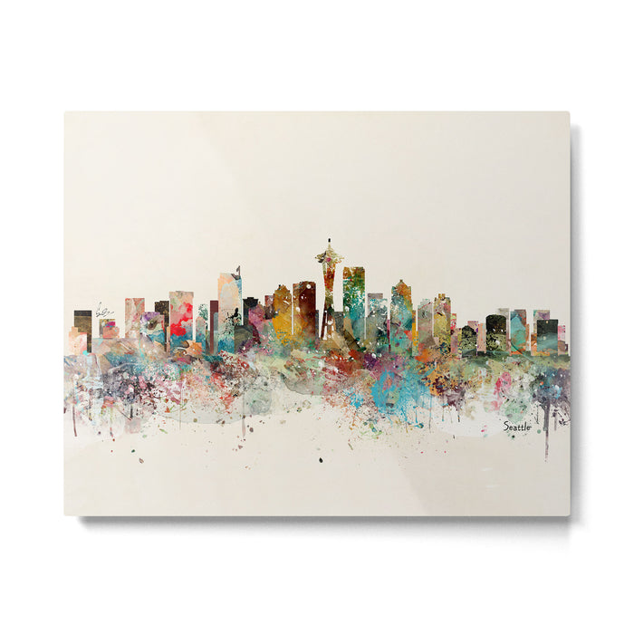 seattle skyline Metal Print Gallery Image 1
