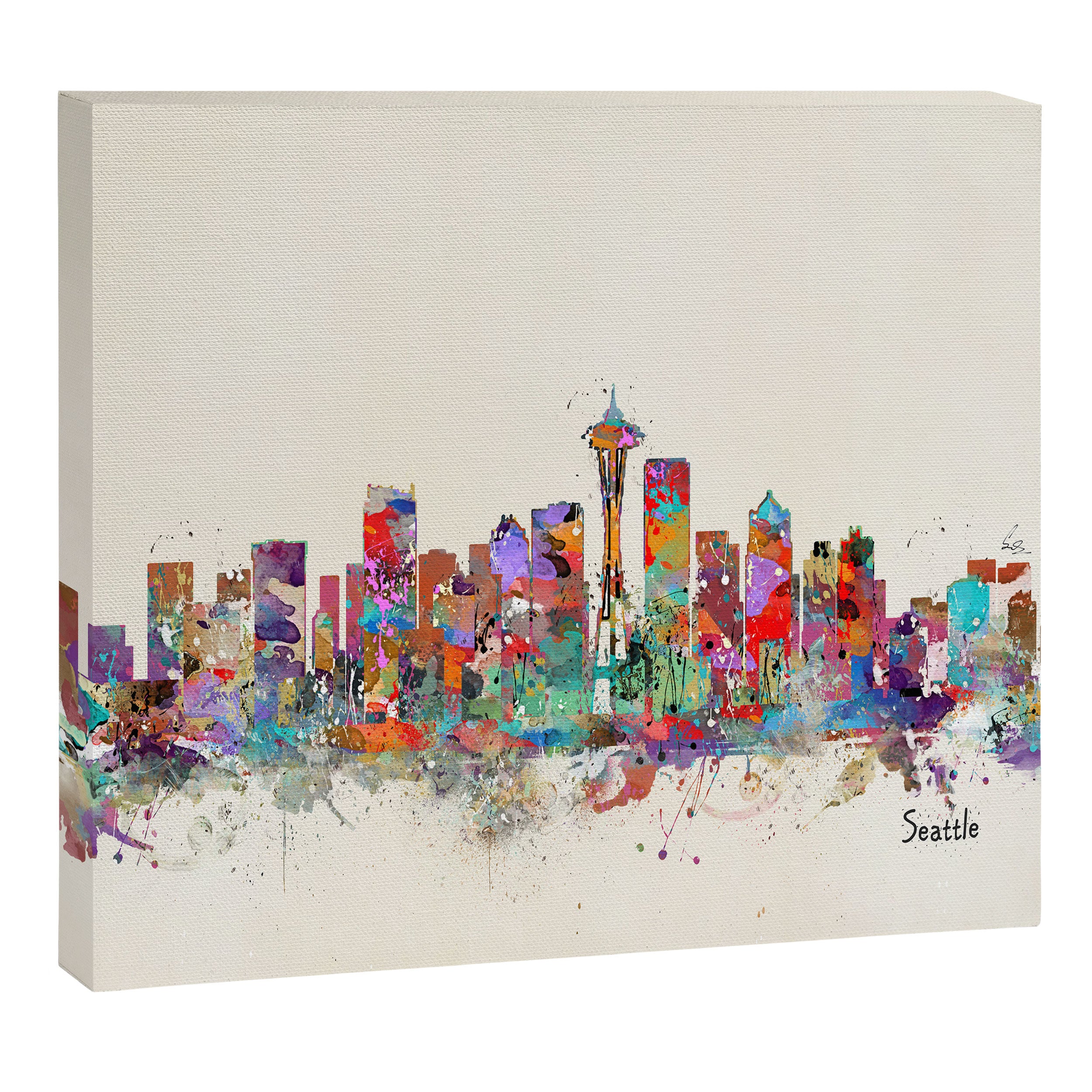 Seattle Washington skyline Canvas Print Gallery Image 12