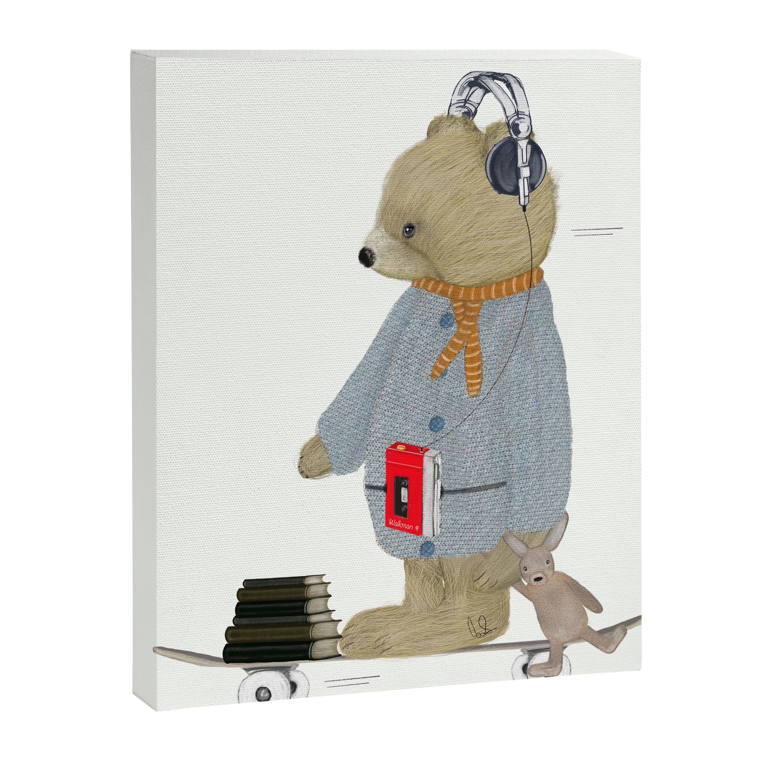 skate bear Canvas Print Gallery Image 8
