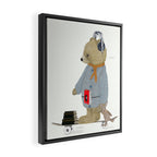 skate bear Framed Canvas Print Gallery Image 2