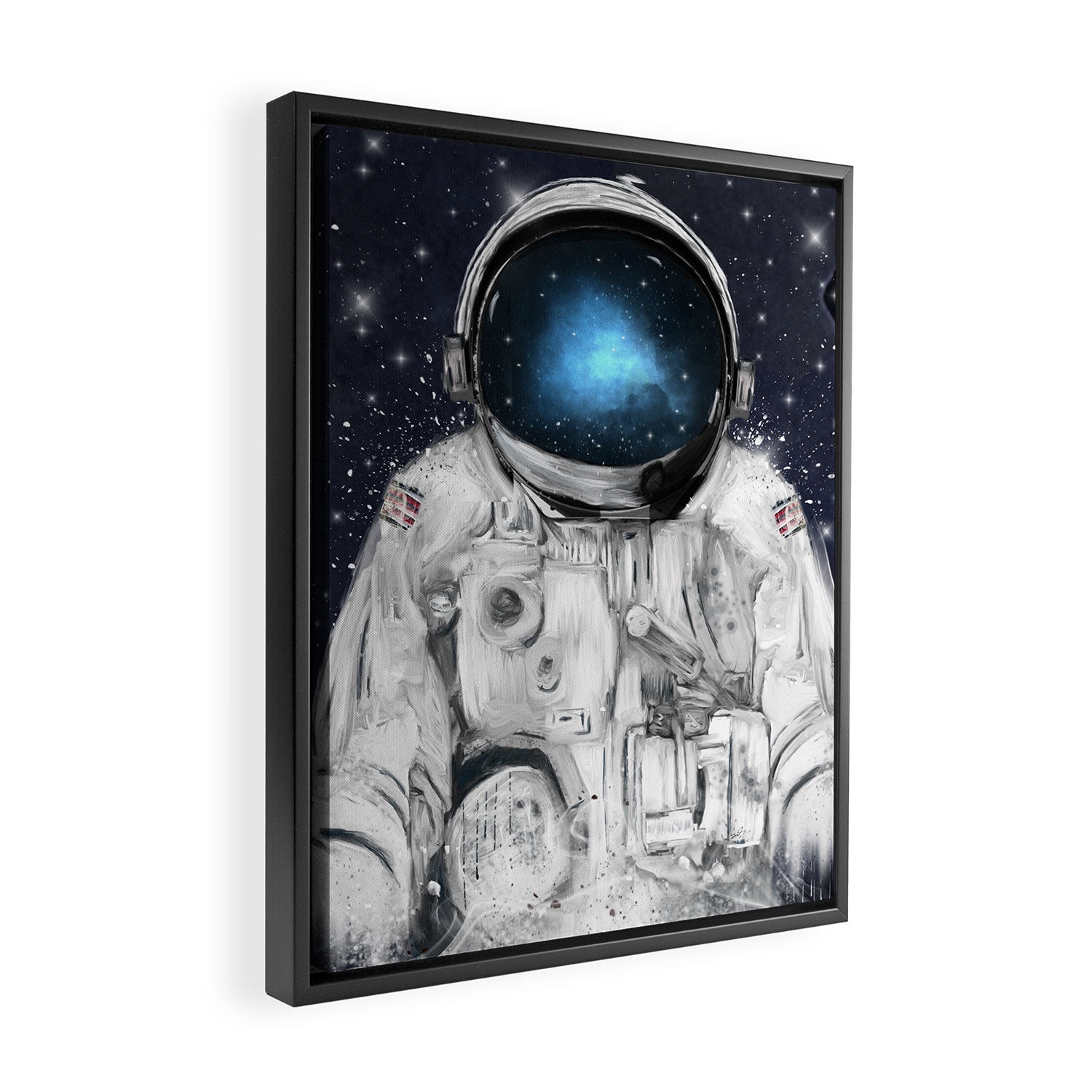 space adventurer Framed Canvas Print Gallery Image 2