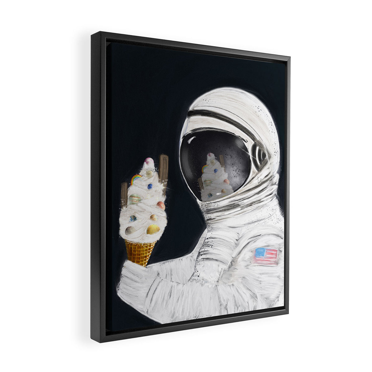 space cone Framed Canvas Print Gallery Image 2