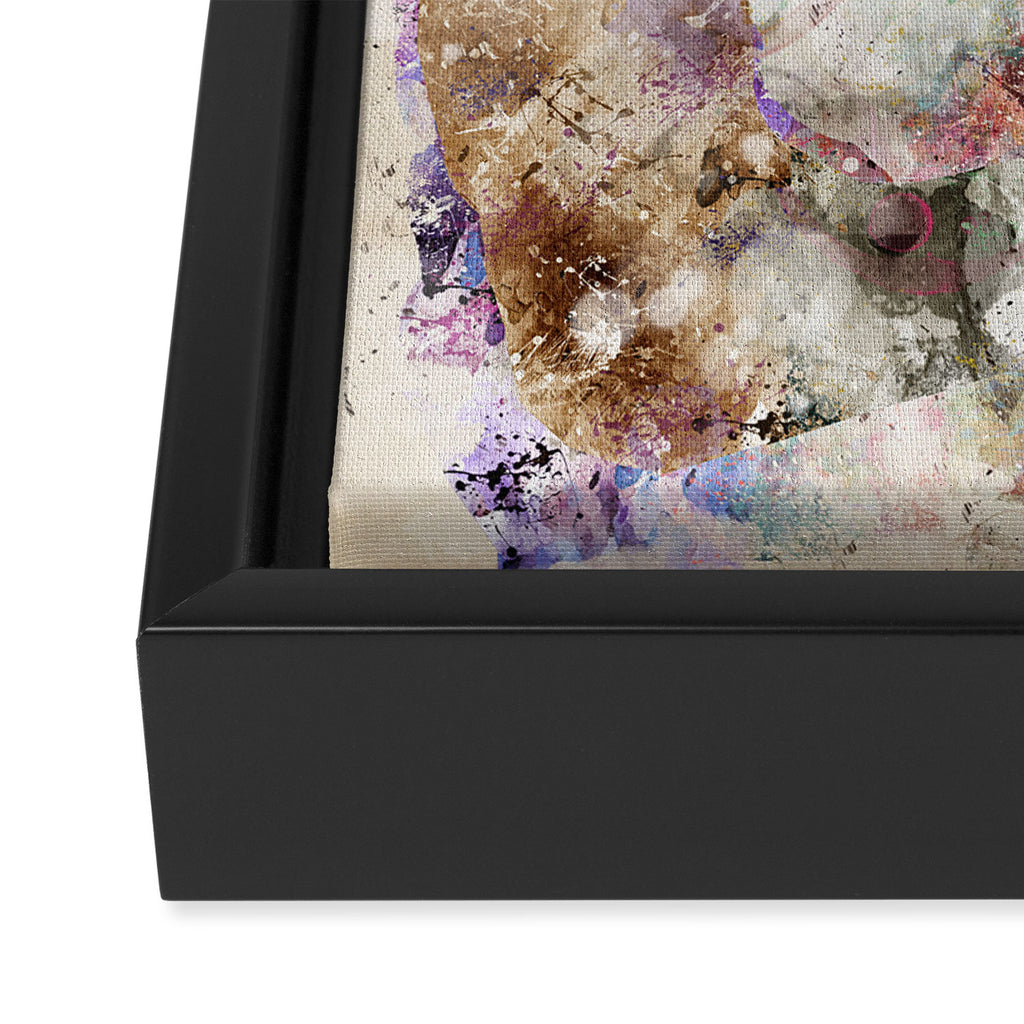 space graffiti Framed Canvas Print Gallery Image 3