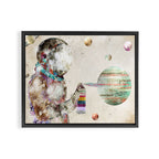 space graffiti Framed Canvas Print Gallery Image 2