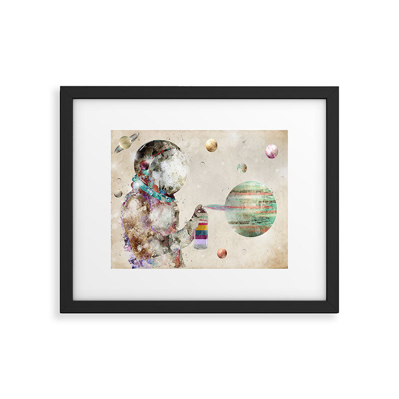 space graffiti Framed Art Print Gallery Image 5