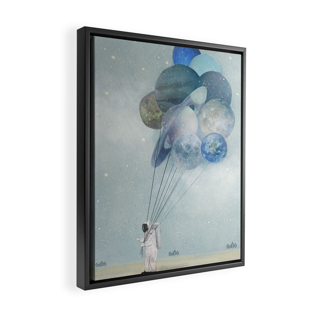 Space Walk Framed Canvas Print Gallery Image 2