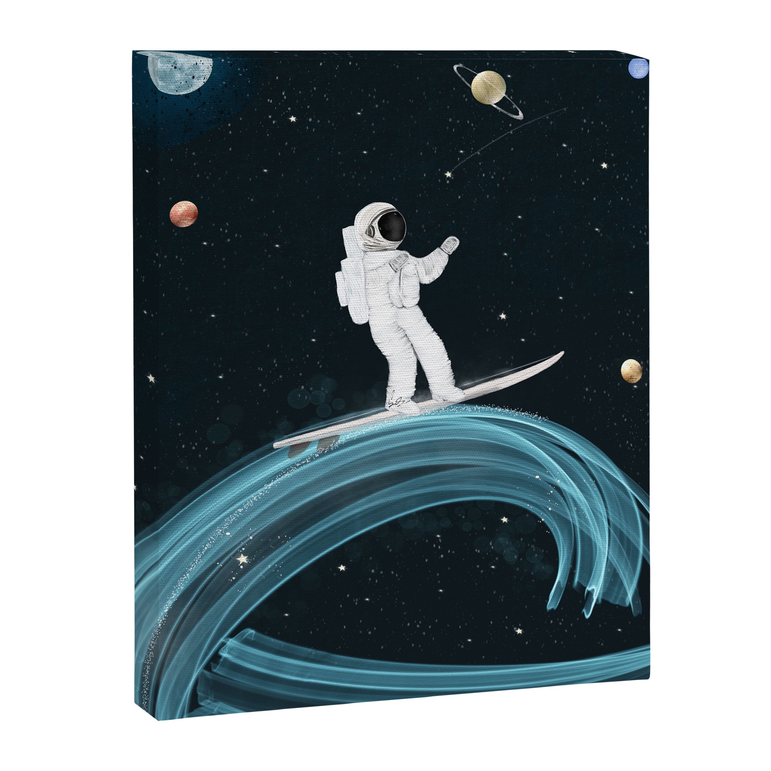 Space waves Canvas Print Gallery Image 6