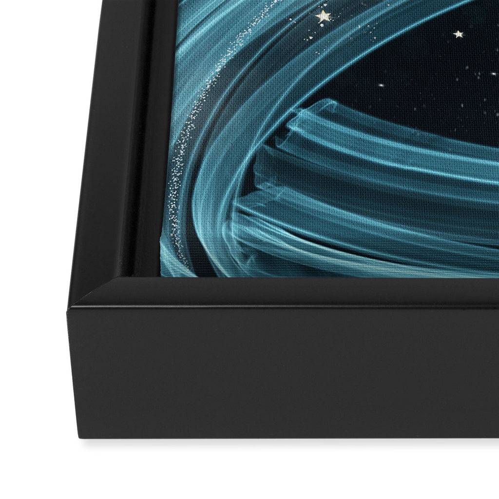 Space waves Framed Canvas Print Gallery Image 3