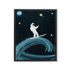 Space waves Framed Canvas Print Gallery Image 6
