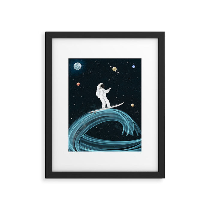 Space waves Framed Art Print Gallery Image 1