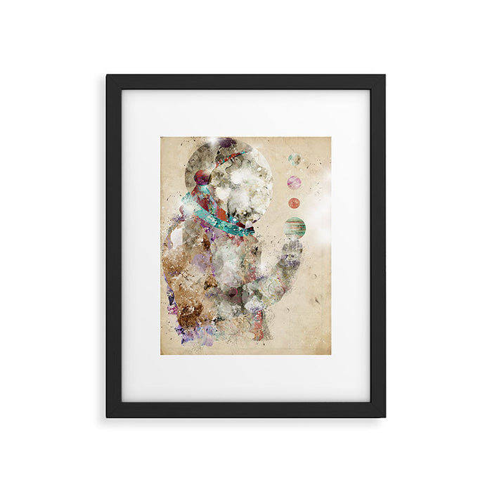 spaceman Framed Art Print Gallery Image 1