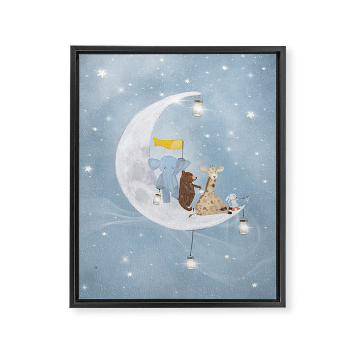 starlight wishes with you Framed Canvas Print Gallery Image 1