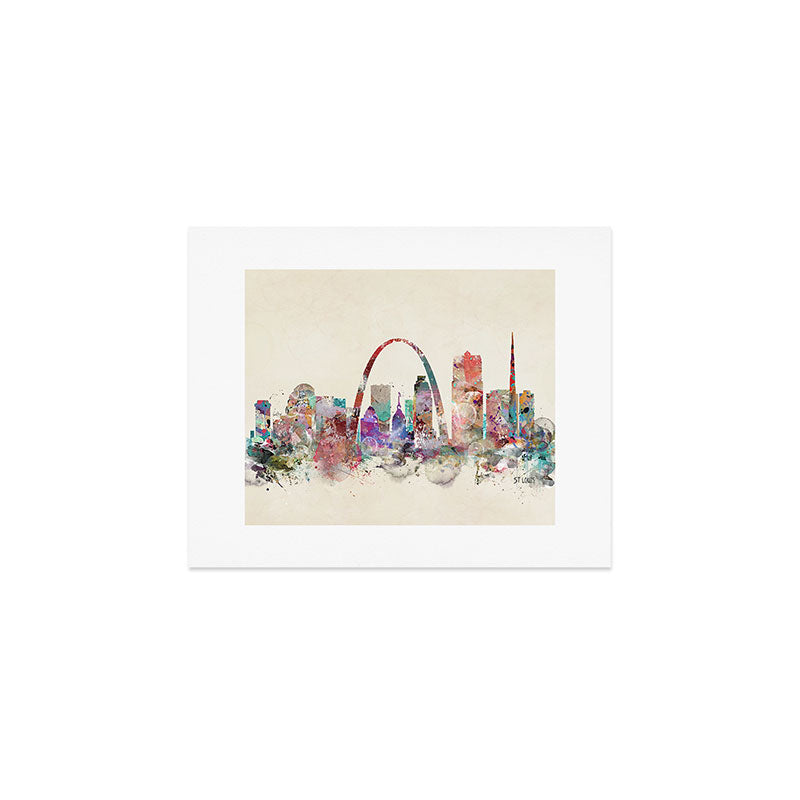 St.louis missouri skyline Art Print Gallery Image 1