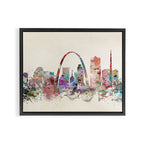 St.louis missouri skyline Framed Canvas Print Gallery Image 2