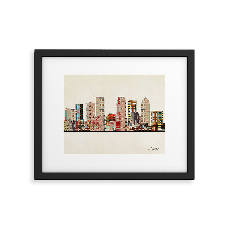 tampa skyline Framed Art Print Gallery Image 6