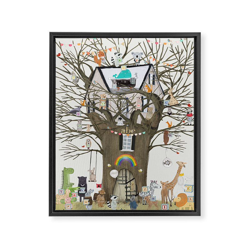 the alphabet tree Framed Canvas Print Gallery Image 6