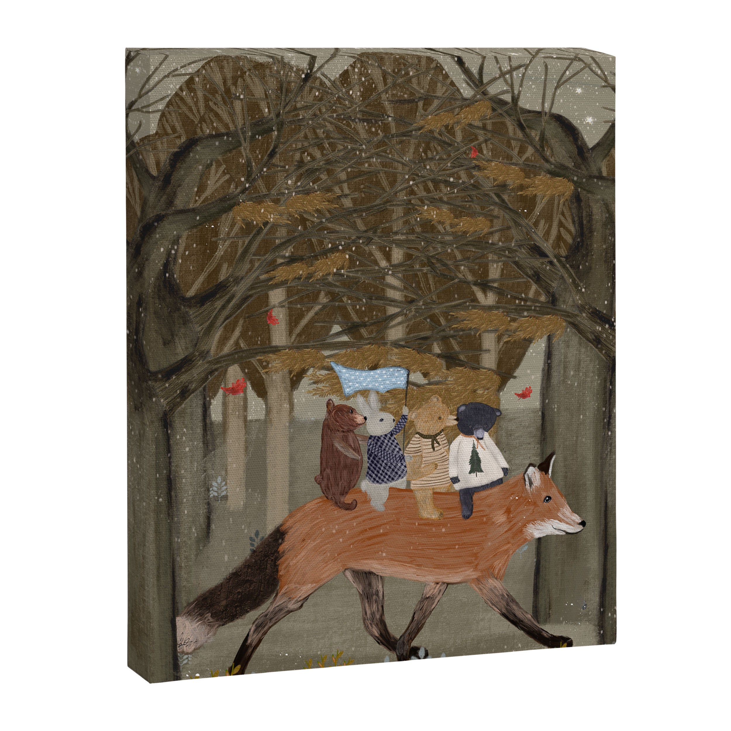 the amber fox Canvas Print Gallery Image 8