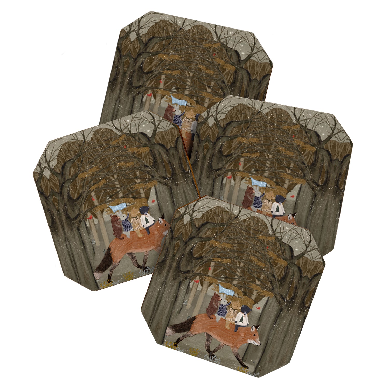 the amber fox Coaster Gallery Image 1