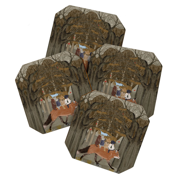 the amber fox Coaster Gallery Image 1