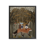 the amber fox Framed Canvas Print Gallery Image 8