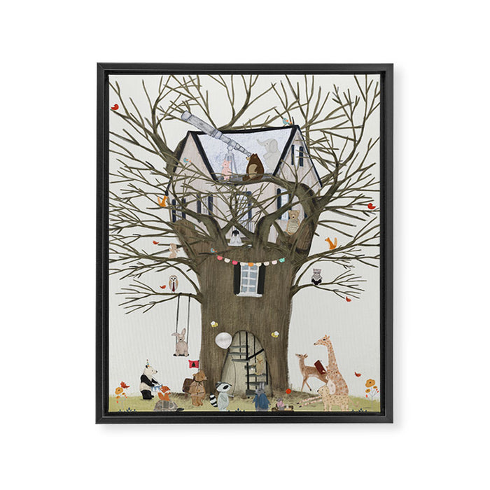 the astrology tree Framed Canvas Print Gallery Image 1