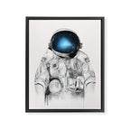 the astronaut Framed Canvas Print Gallery Image 8