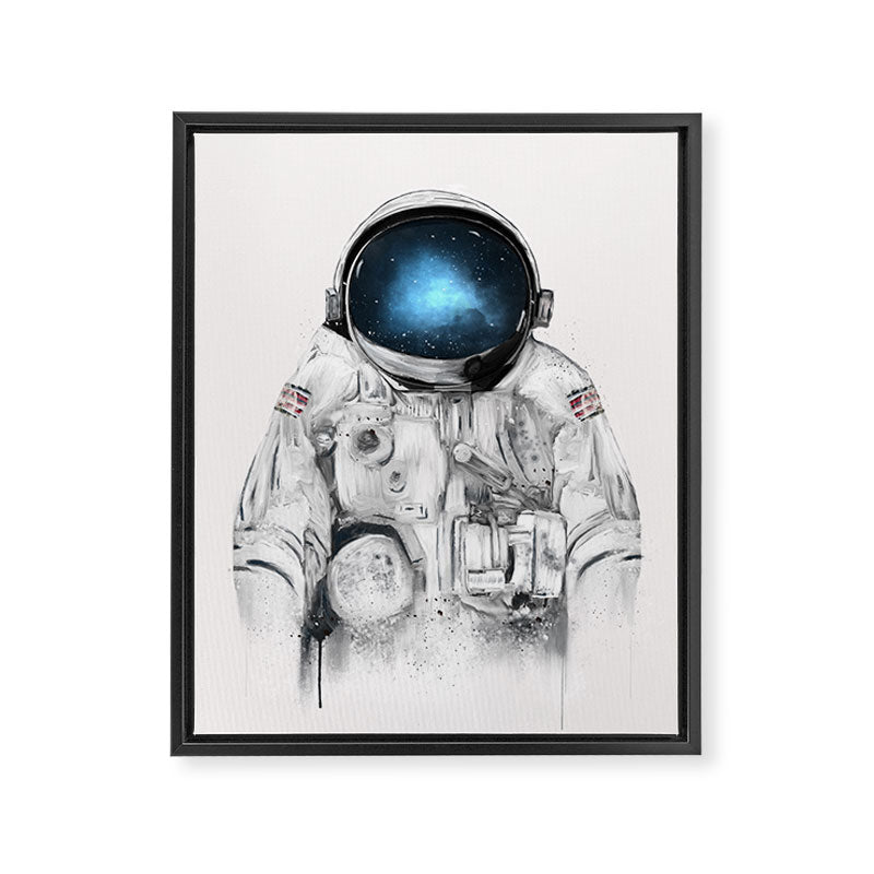 the astronaut Framed Canvas Print Gallery Image 8