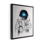 the astronaut Framed Canvas Print Gallery Image 2