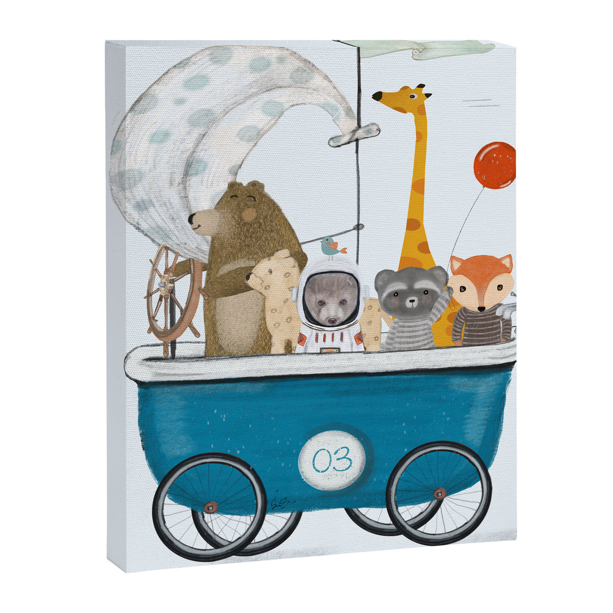 the bath cart Canvas Print Gallery Image 8
