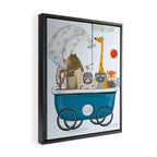 the bath cart Framed Canvas Print Gallery Image 2