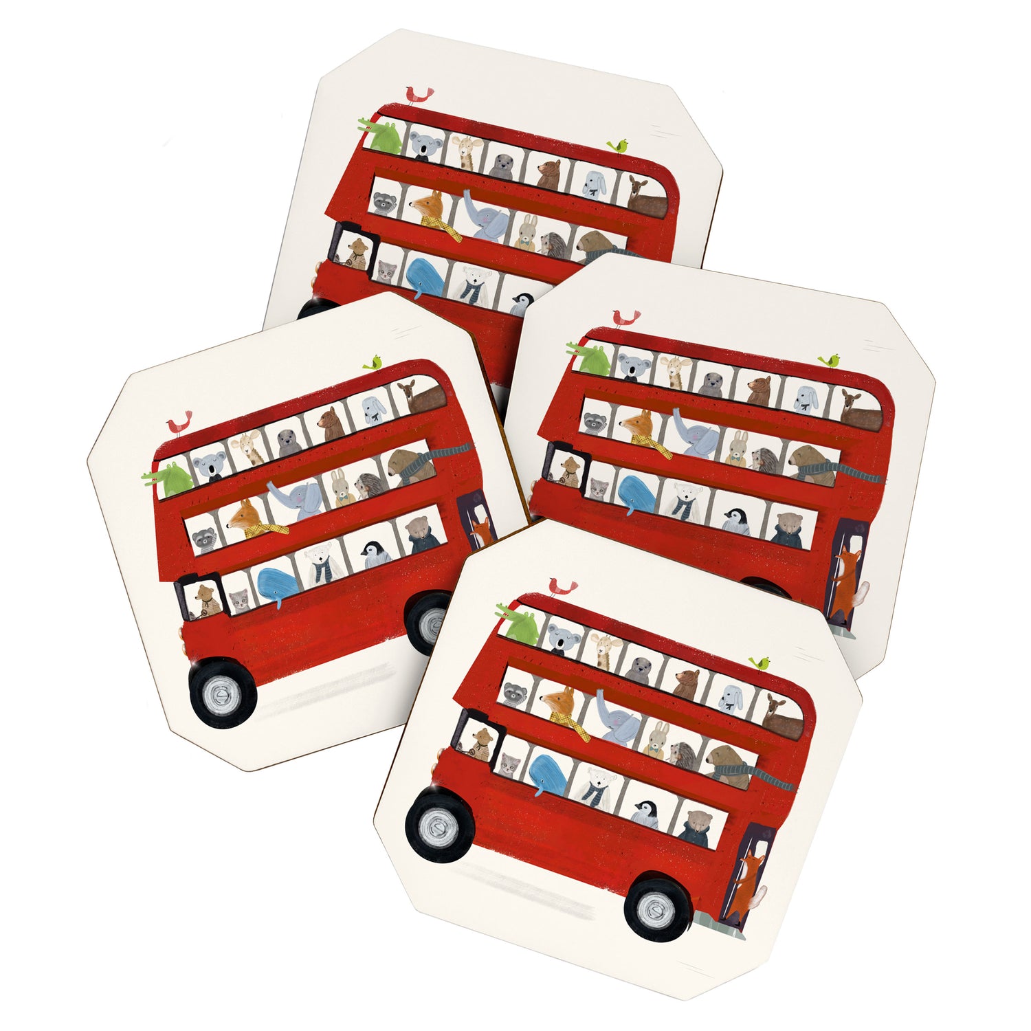 the big little red bus Coaster Gallery Image 1