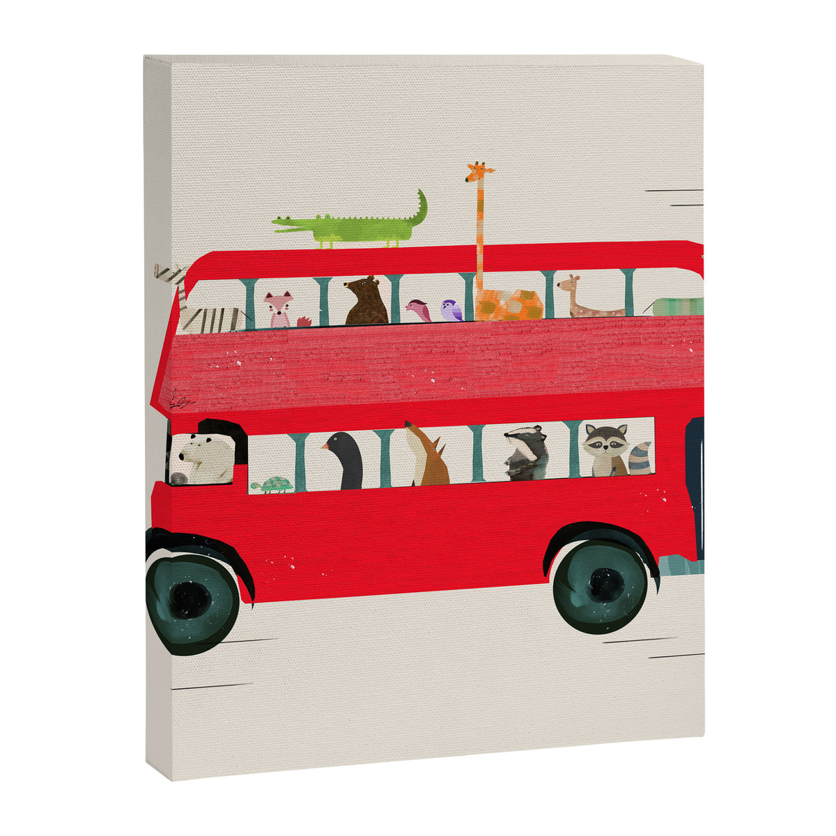The big red bus Canvas Print Gallery Image 6