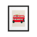The big red bus Framed Art Print Gallery Image 5