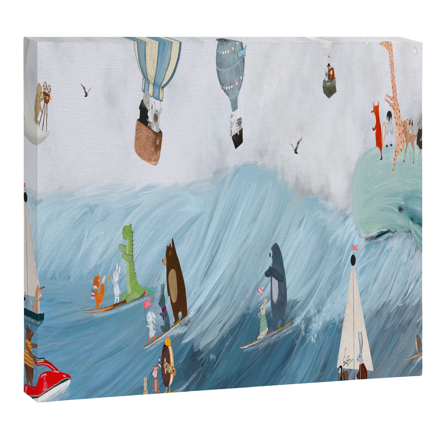 the big surf Canvas Print Gallery Image 3
