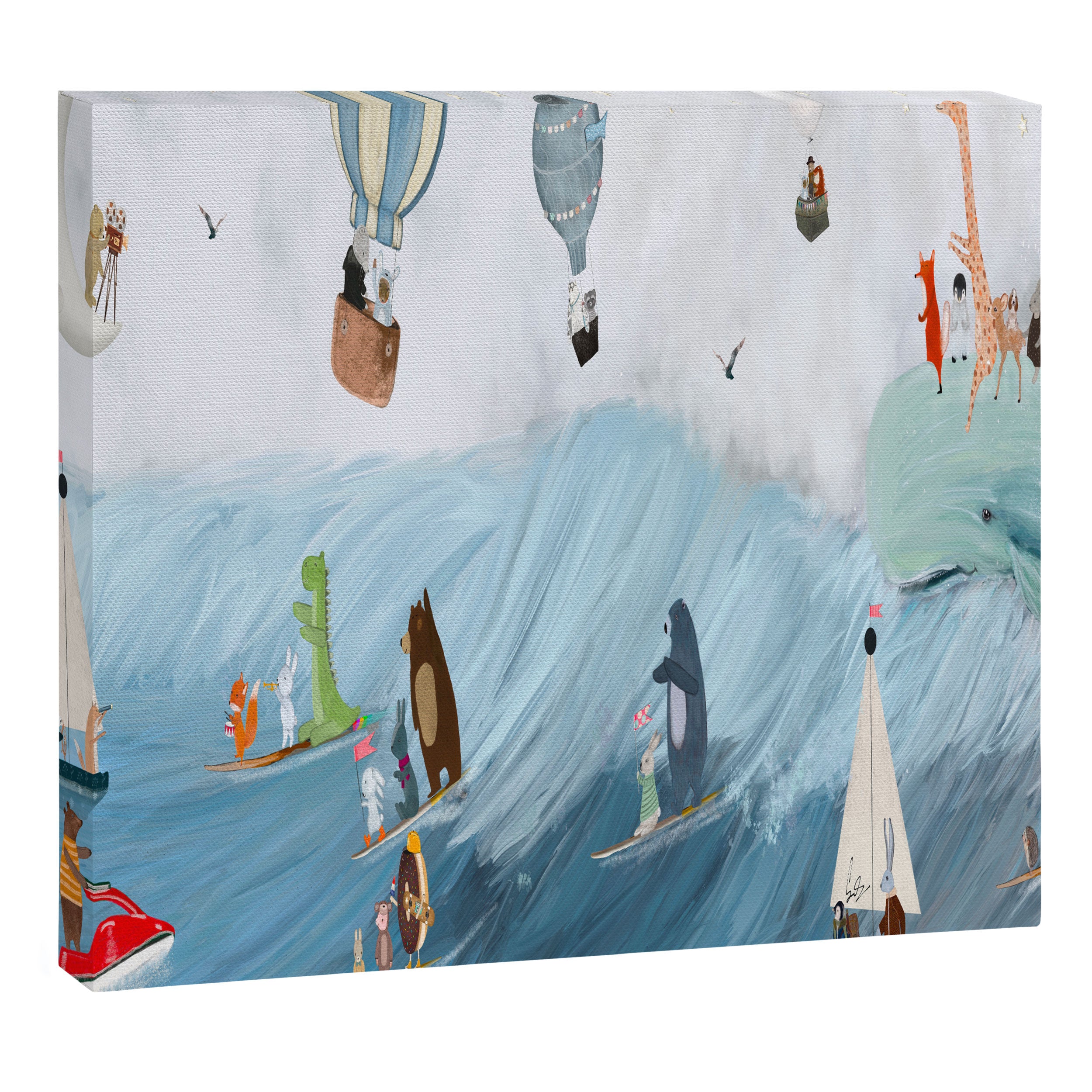the big surf Canvas Print Gallery Image 3