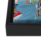 the big surf Framed Canvas Print Gallery Image 3
