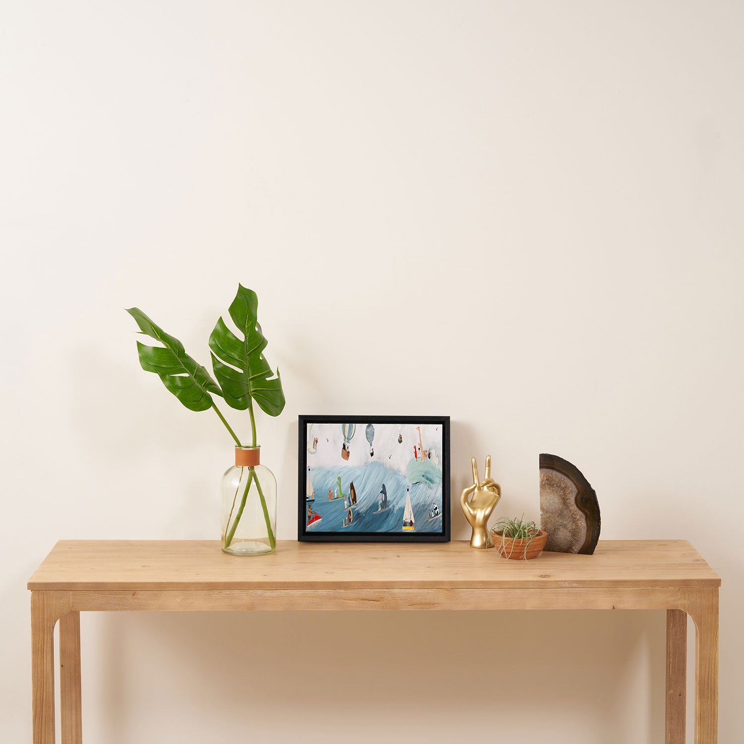 the big surf Framed Canvas Print Gallery Image 4