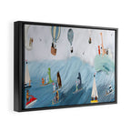 the big surf Framed Canvas Print Gallery Image 6