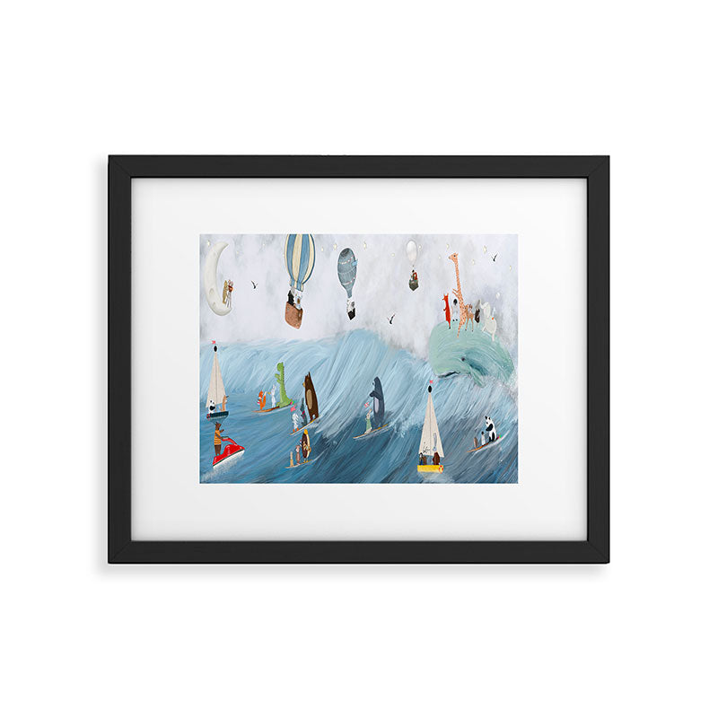 the big surf Framed Art Print Gallery Image 4