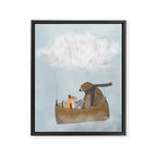 the cloud balloon Framed Canvas Print Gallery Image 8