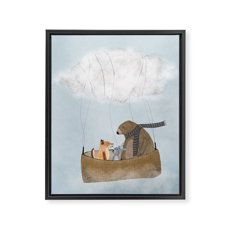 the cloud balloon Framed Canvas Print Gallery Image 8