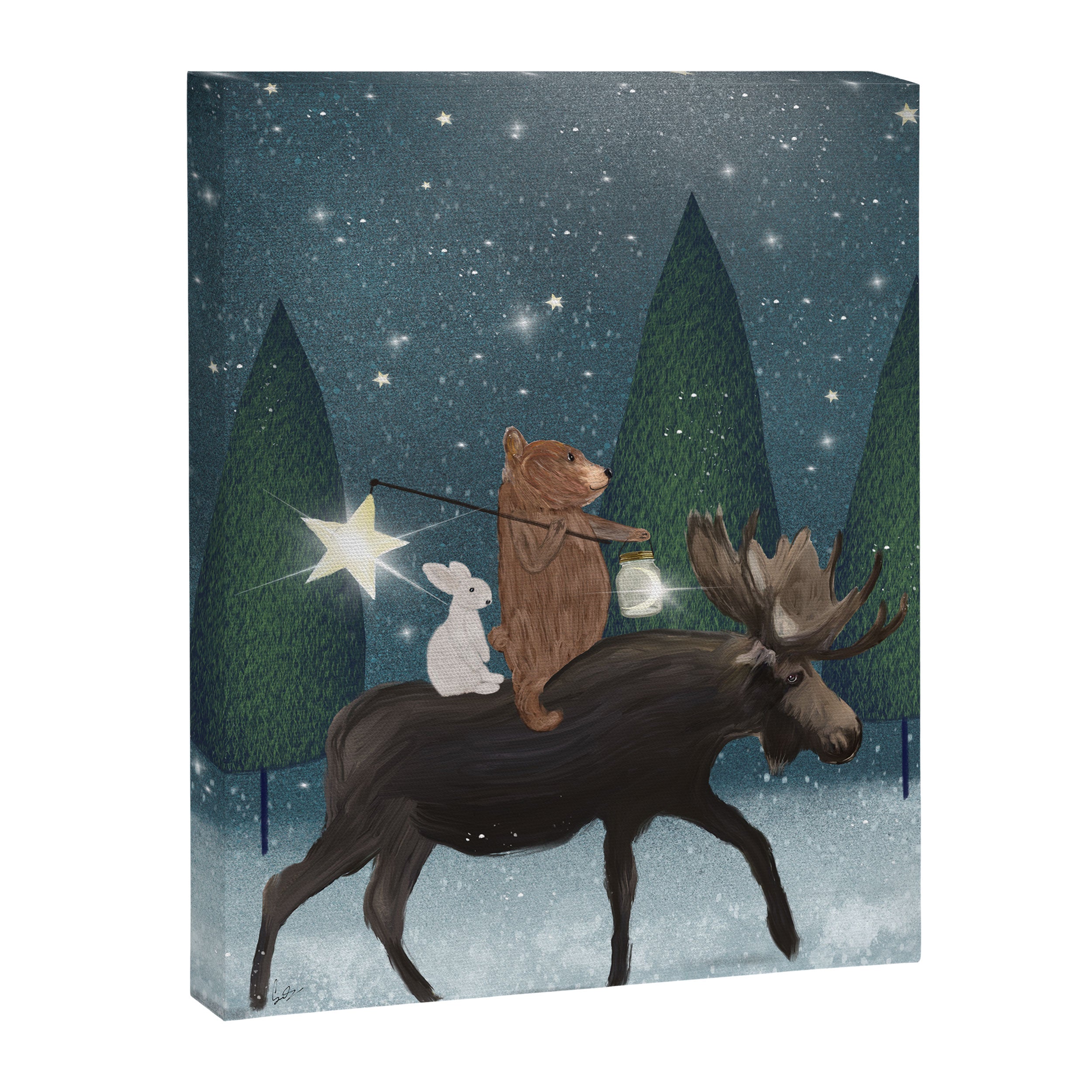 the elder moose Canvas Print Gallery Image 8