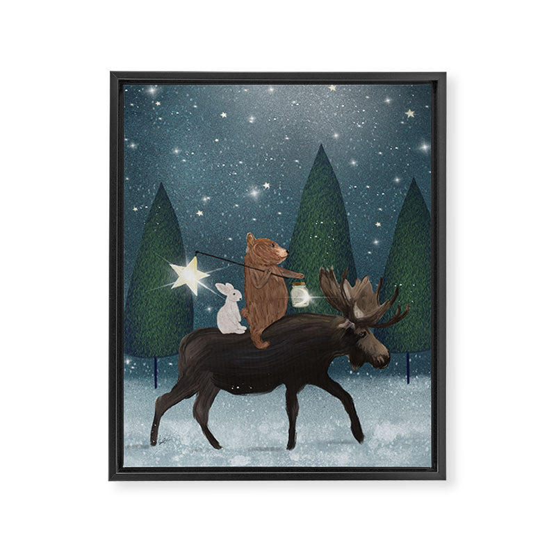 the elder moose Framed Canvas Print Gallery Image 8