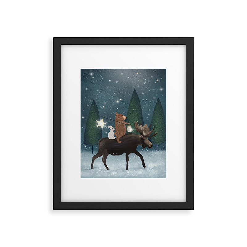 the elder moose Framed Art Print Gallery Image 4