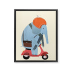 the elephant mobile Framed Canvas Print Gallery Image 8