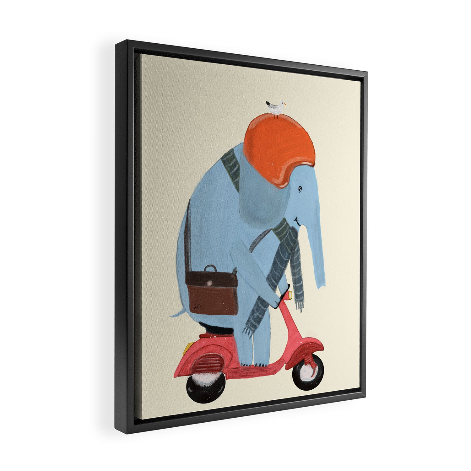 the elephant mobile Framed Canvas Print Gallery Image 2