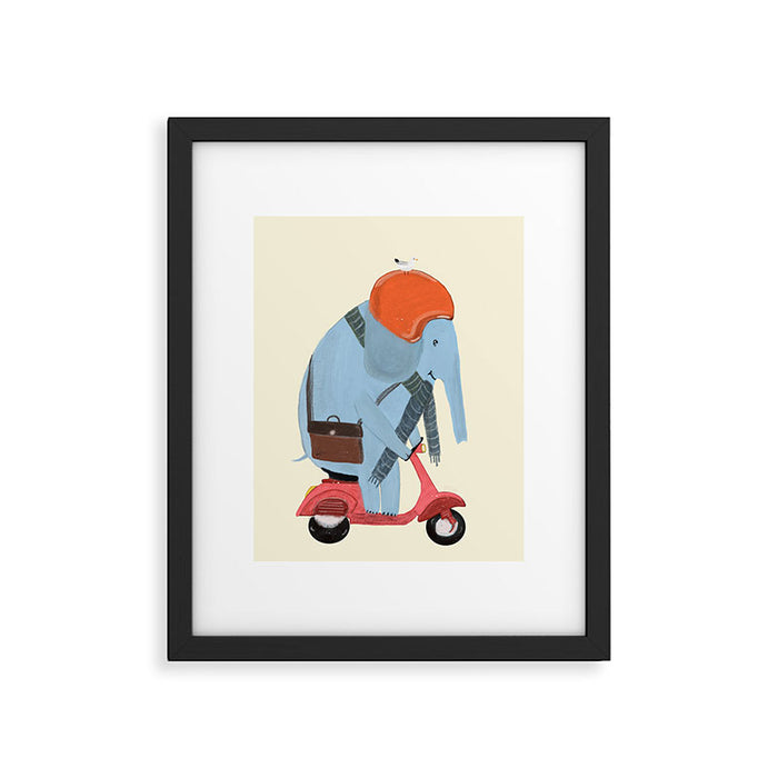the elephant mobile Framed Art Print Gallery Image 1